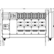 Hensel - Verteilerschrank für Energieversorgung Ladeverteiler Mi EV 22kW 16101 f.16 Ladep. a 22kW