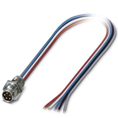Phoenix Contact - Rundsteckverbinder, feldkonfektionierbar (Industriesteckverbinder) Einbausteckverbinder SACC-E-M 8M #1440119 5-polig M8