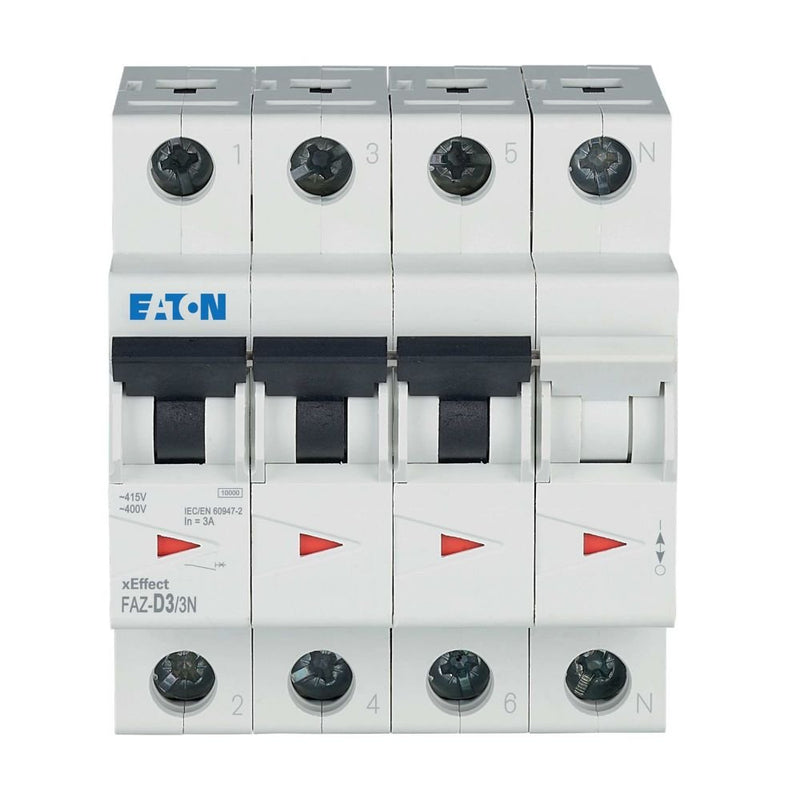 Eaton - Leitungsschutzschalter 3p. FAZ-D3/3N 3A Charakt.: D