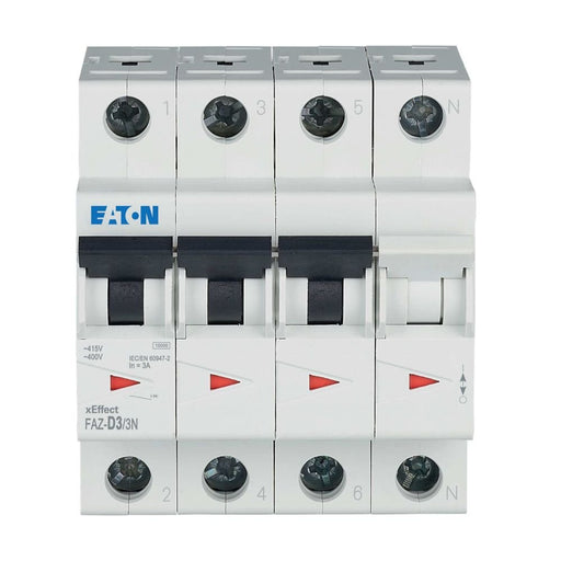 Eaton - Leitungsschutzschalter 3p. FAZ-D3/3N 3A Charakt.: D