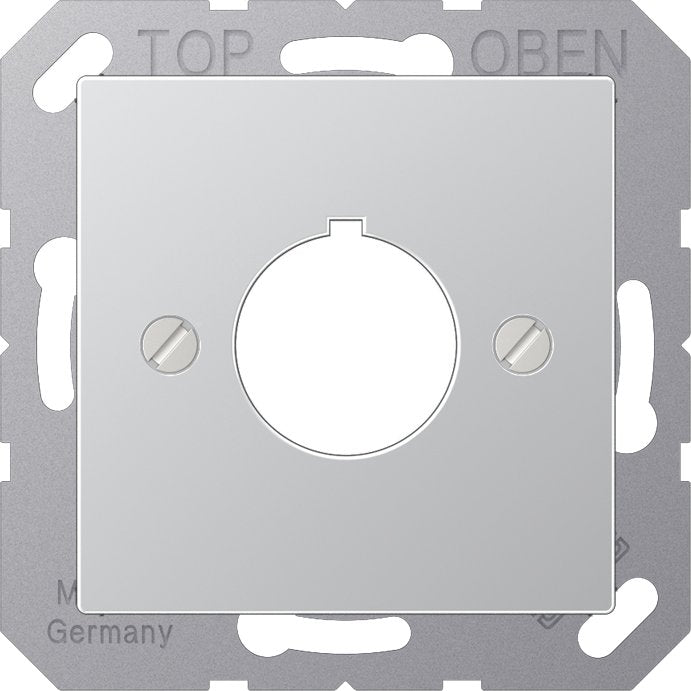 Jung - Einsatz/Abdeckung für Kommunikationstechnik Abdeckung alu A 564 AL für Befehlsgeräte
