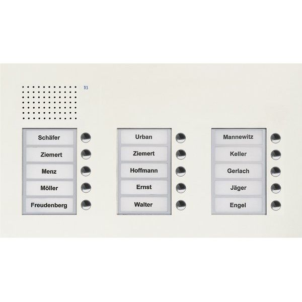 TCS Tür Control - Türstation für Türkommunikation Audio Außenstation PUK 15 PUK15/3-WS Tasten 3-spaltig UP