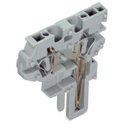 WAGO - Ein- und mehrpolige Klemmenleiste 2-Leiter-Mittelmodul 769-505 CAGECLAMP,4mm²,grau − 250 Stück