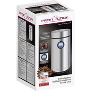 PROFICOOK - Kaffeemühle Kaffeeschlagwerk PC-KSW 1216 inox 150W