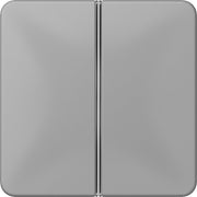 Jung - Abdeckung/Bedienelement für Installationsschalterprogramme Tastensatz 2-fach gr CD 402 TSA GR komplett − 1 Stück