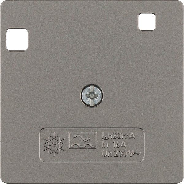 Berker - Abdeckung/Bedienelement für Installationsschalterprogramme Zentralstück eds/lack 149604 f.FI-Schutzschalter