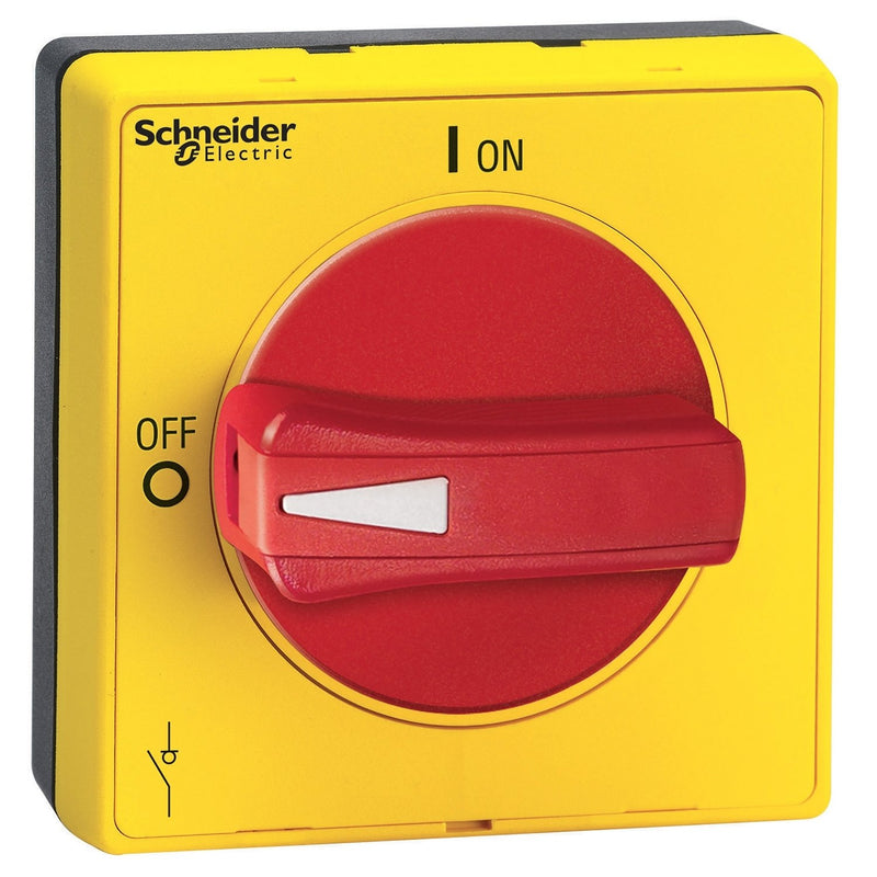 Schneider Electric - Handgriff für Schaltgeräte Drehgriff TeSys VLS IP65 VLSH2S5R NEMA rot/gelb
