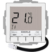 Eberle Controls - Raumthermostat/Uhrenthermostat UP-Thermostat UTE4100F-RAL9016-G55 Hinterleuchtung weiß