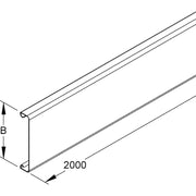 Niedax - Oberteil für Leitungsführungskanal LFK-Deckel LD 200 − 2 Meter