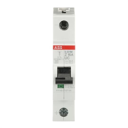 ABB Stotz S&J - Leitungsschutzschalter Sicherungsautomat S201M-Z16UC 10 kA, 16 A, 1P