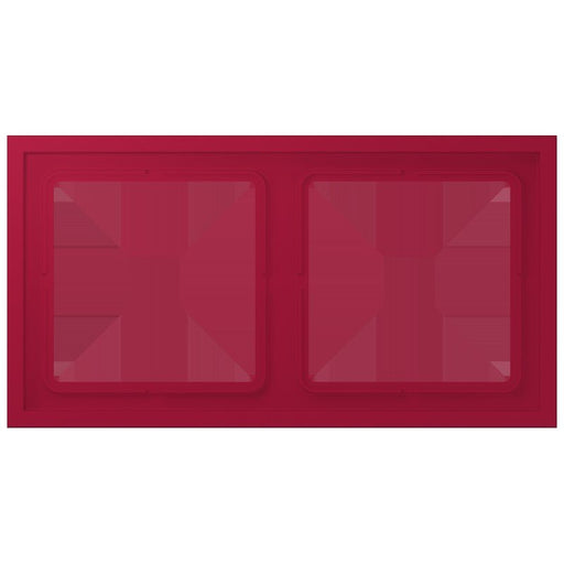 Jung - Abdeckrahmen Rahmen 2-fach LCZ 982 BF 229 rouge carmin