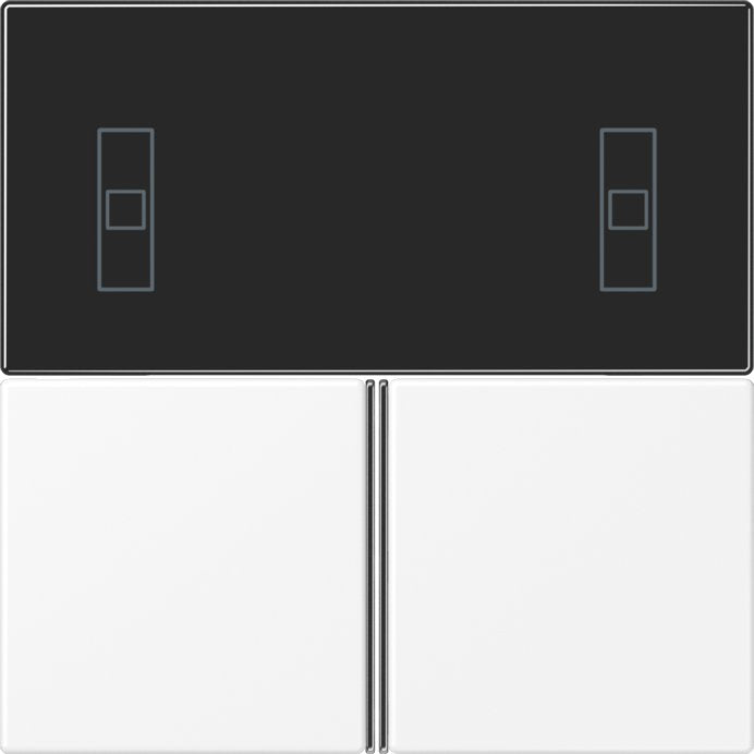 Jung - Abdeckung/Bedienelement für Installationsschalterprogramme KNX-Tastensatz LS 4093 TSA WWM f. Komfortregler