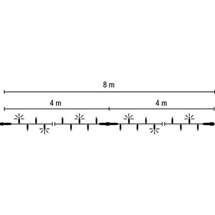 Scharnberger+Hasenbein - Festbeleuchtung LED-String-Lite 160 2x4m 58572 220-240V ws LED:weiß