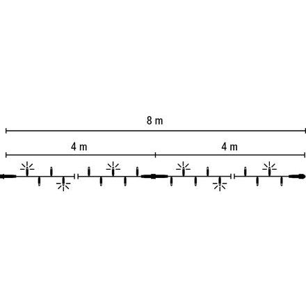 Scharnberger+Hasenbein - Festbeleuchtung LED-String-Lite 160 2x4m 58572 220-240V ws LED:weiß