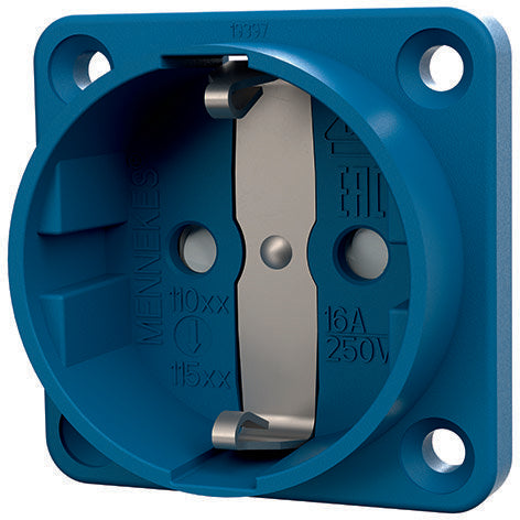 Mennekes - Schutzkontakt-Anbausteckdose Schuko-Anbau-Steckdose 11581 16A,2p+E,230V,bl