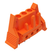 WAGO - Leiterplattensteckverbinder THT-Federleiste gerade 232-163/039-000 Maß 5,08mm,orange − 50 Stück