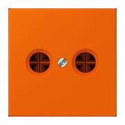 Jung - Einsatz/Abdeckung für Kommunikationstechnik Abdeckung für Antennendose LC 990 TV 224 orange (32080)