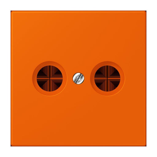 Jung - Einsatz/Abdeckung für Kommunikationstechnik Abdeckung für Antennendose LC 990 TV 224 orange (32080)