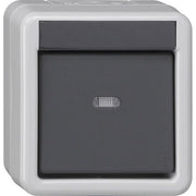 Gira - Bussystem-Ankoppler KNX Taster BA 1fach 515130 grau AP 1Punkt