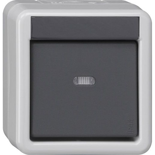 Gira - Bussystem-Ankoppler KNX Taster BA 1fach 515130 grau AP 1Punkt