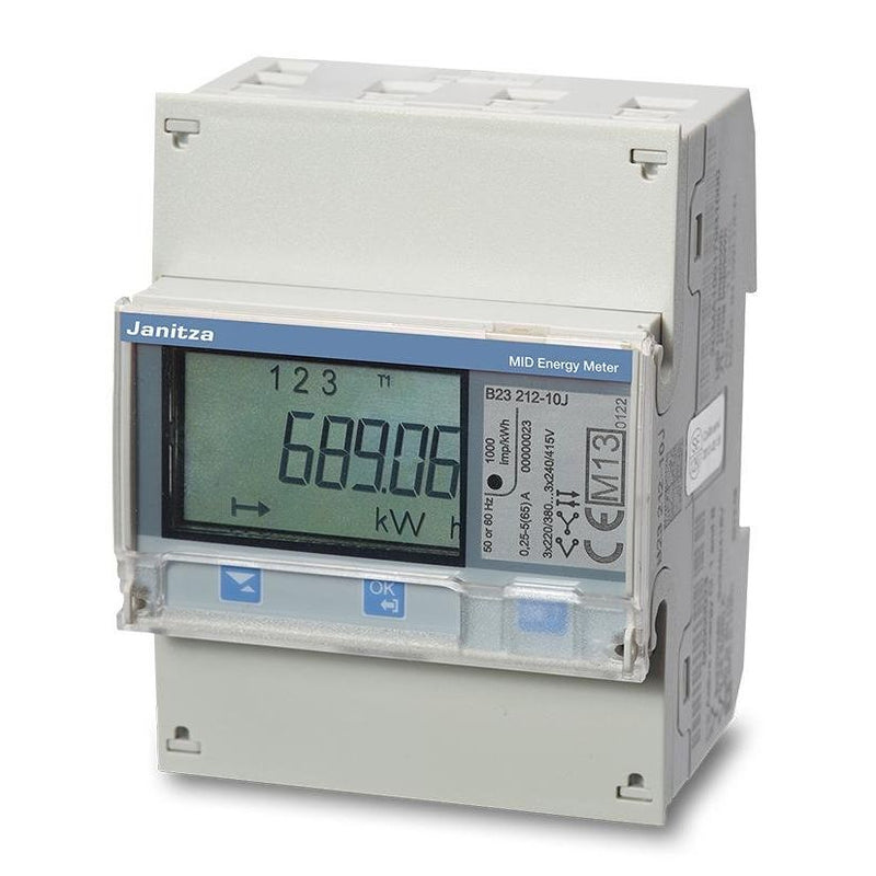 Janitza Electronic - Elektrizitätszähler Drehstromzähler B23 312-10J (Modbus) 3-phasig, 65A