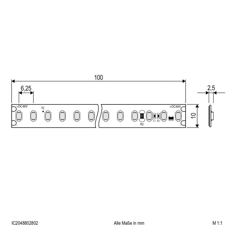 EVN Lichttechnik - Lichtschlauch/-band LED-Stripe IP20 5m IC2048802802 3000K