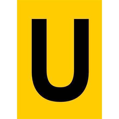 Jahn - Kennzeichnungsmaterial Zahlen+Buchstaben 06/050-U gelb − 10 Stück
