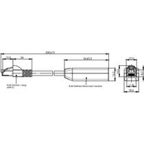Telegärtner - Patchkabel Kupfer Defined Disconnect CP-Link 100008112 L=200mm weiss