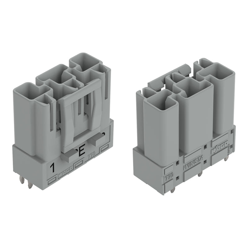 WAGO - Leiterplattensteckverbinder Stecker für Leiterplatten 770-853/062-000 3-polig,grau − 100 Stück