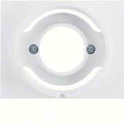 Berker - Abdeckung/Bedienelement für Installationsschalterprogramme Zentralstück polarws/gl 11677009 für Lichtsignal E14