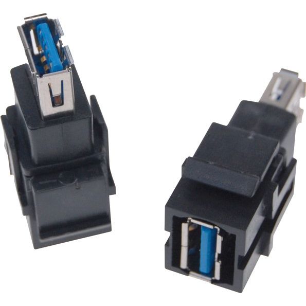 Peha - Einsatz/Abdeckung für Kommunikationstechnik Keystone USB 3.0 D 1951.19 USB 3.0 schwarz