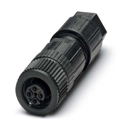 Phoenix Contact - Rundsteckverbinder, feldkonfektionierbar (Industriesteckverbinder) Steckverbinder SACC-M12FS-4PL − 1 Stück