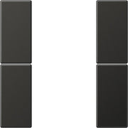 Jung - Abdeckung/Bedienelement für Installationsschalterprogramme Tastensatz, 2fach AL 2502 TSA AN komplett − 1 Stück