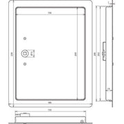 DEHN - Zubehör/Ersatzteile für Erdung und Blitzschutz Revisionstür RTUP230X180VKSSTTZN St/tZn