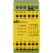 Pilz - Gerät zur Überwachung von sicherheitsgerichteten Stromkreisen Not-Aus-Schaltgerät PNOZ X3.1 #774322 240AC24DC3n/o1n/c1so