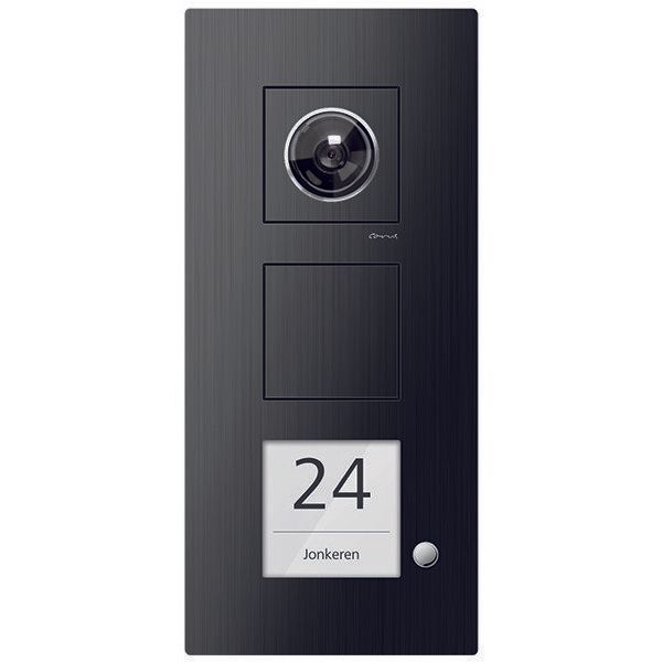 TCS Tür Control - Türstation für Türkommunikation Video Außenstation CAE2101-0156 1 Taste, re, AP sw
