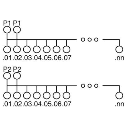 Phoenix Contact - Verteilerbaugruppe Klemmen Übergabemodul VIP-2/SC/PDM-2/16 VARIOFACE  − 1 Stück