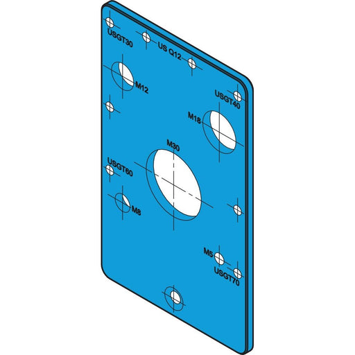 Di-soric - Zubehör/Ersatzteile für Industriesensoren Montageplatte UBT-KU-PH-MP-US 130 x 80 x4mm