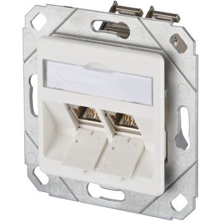 Metz Connect - Kommunikationsanschlussdose Kupfer Anschlussdose, Cat.6A TN E-DATmod-2Upk-rws 2xRJ45,Upk,rws