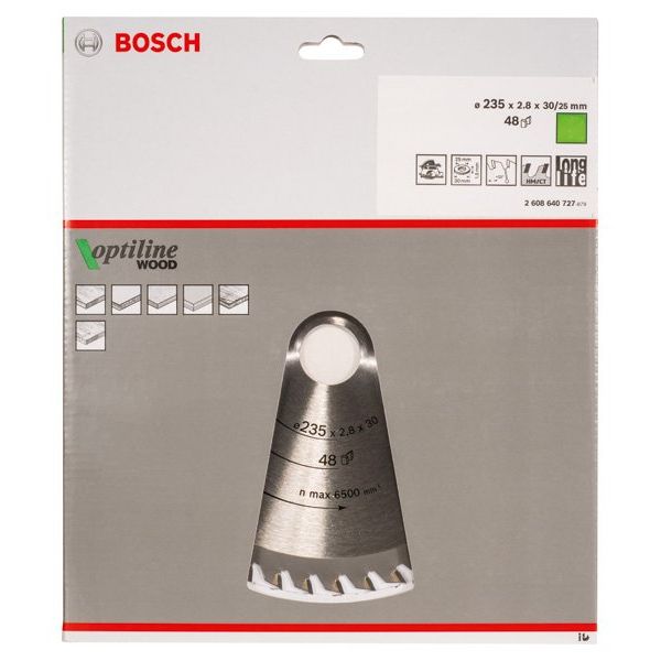 Bosch - Kreissägeblatt PRO Wood Kreissägeblatt, 2608640727 235 x 2,8 x 30 mm