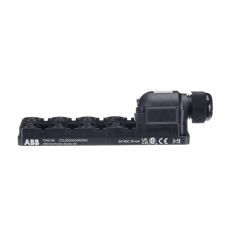 ABB Stotz S&J - Passiver Sensor-/Aktor-Verteiler (ohne Leitung) Anschlussblock Tina 8A Buchsen für Sensoren