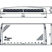 Telegärtner - Patchpanel Kupfer Mini-Verteiler Cat6A 100006998 MPD12-HS RAL7035