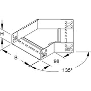 Niedax - Bogen für Kabelrinne Bogen RBA 60.100 F