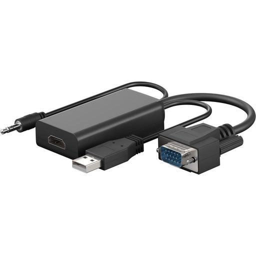 Goobay - Media Konverter VGA-auf-HDMI-Konverter 61259 3,5-mm-Klinke