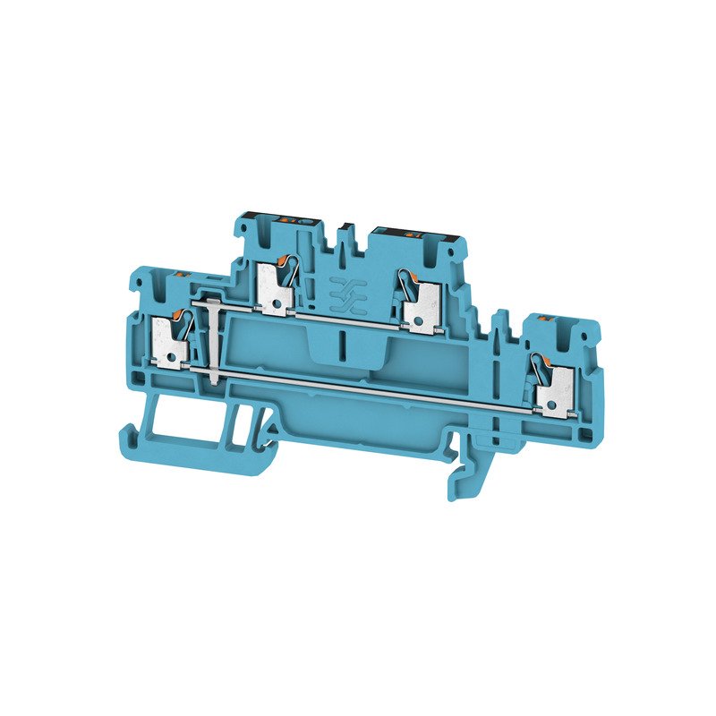 Weidmüller - Durchgangs-Reihenklemme Klemme A2T 1.5 VL BL PUSH IN, 1.5 mm² − 50 Stück