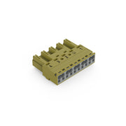WAGO - Steckverbinder für steckbare Gebäudeinstallation Stecker 5-polig 770-275/073-000 Kod. B,hellgrün − 50 Stück