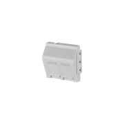 Metz Connect - Kommunikationsanschlussdose Kupfer Keystone Anschlussdose 130915J4501KE 45x 45 mm 2 Port