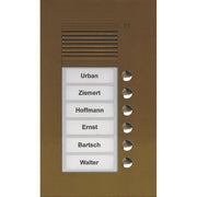 TCS Tür Control - Türstation für Türkommunikation Audio Außenstation PUK 6 PUK06/1-EB Tasten 1spaltig UP b
