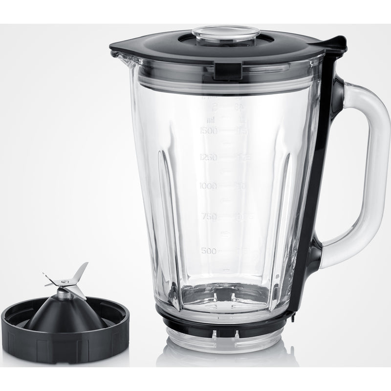 Severin - Zubehör/Ersatzteile für Kleingeräte Standmixer-Aufsatz ZB 5593 Glas/sw f.KM3896/3897