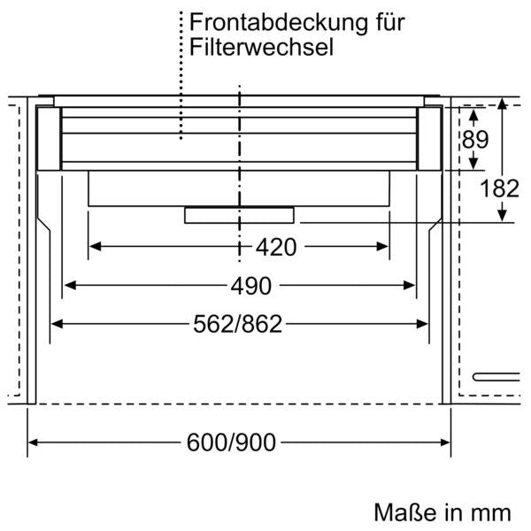 Bosch - Zubehör/Ersatzteile für Dunstabzugshauben Long Life Umluftset DWZ1IT1D1 extern